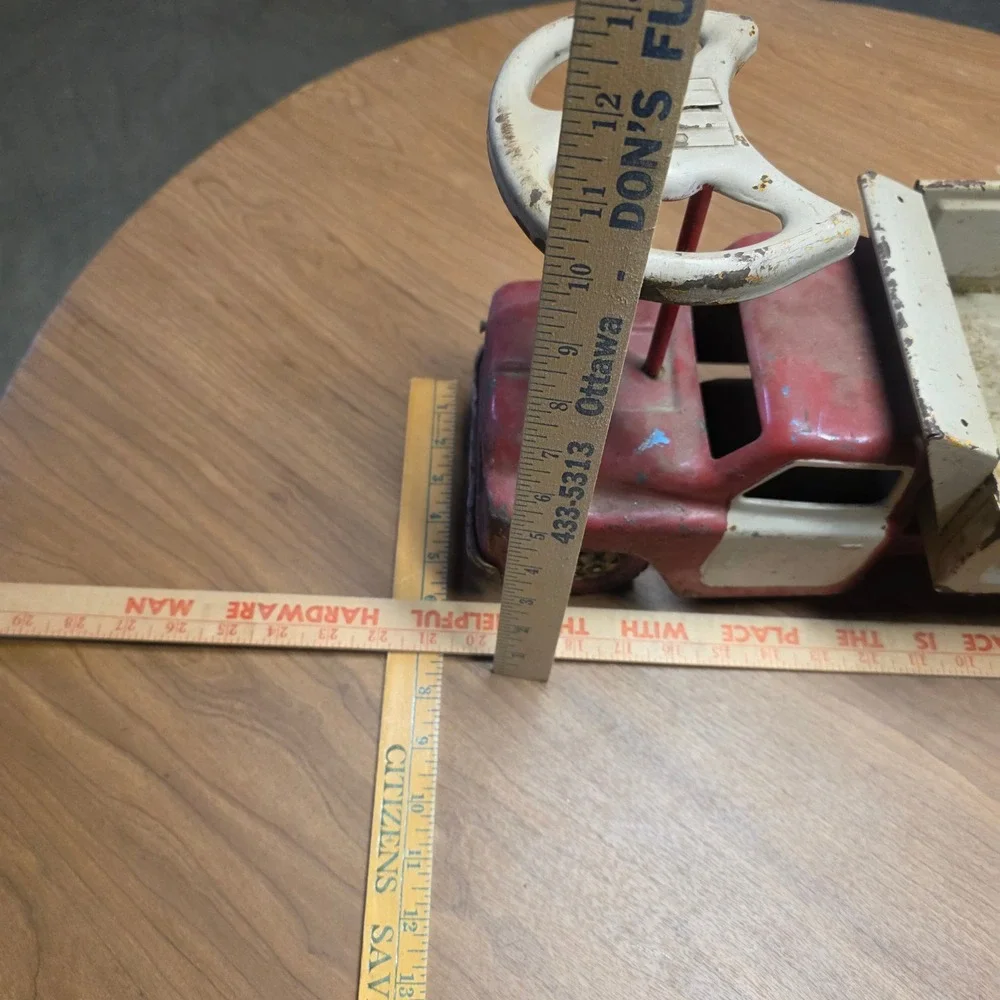 VTG Structo Metal Ride Er Dump Truck Ride On Toy Truck 1950s 1960s Pressed Steel